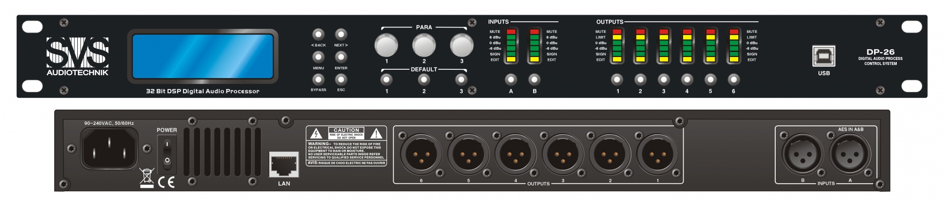 SVS Audiotechnik DP-26 Цифровой процессор: 2 входа 6 выходов в Новороссийске