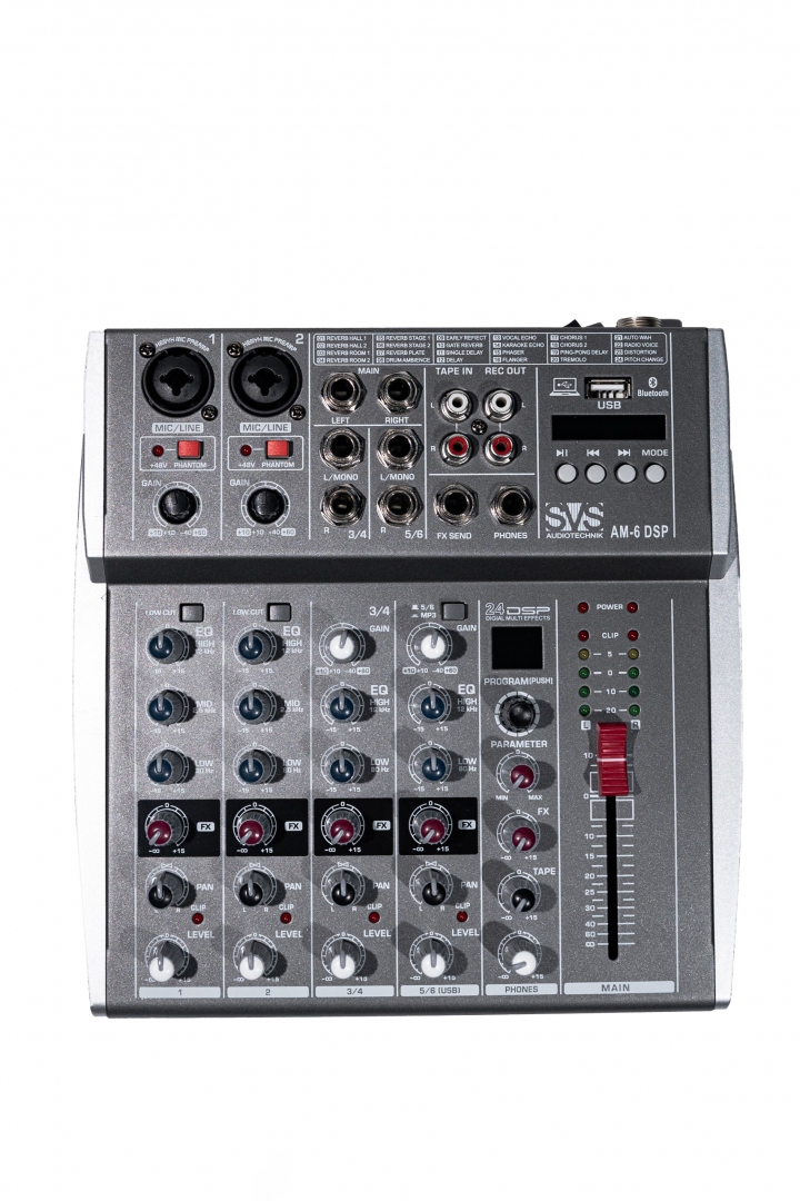SVS Audiotechnik mixers AM-6 DSP Микшерный пульт аналоговый, 6-канальный SVS Audiotechnik mixers в Новороссийске