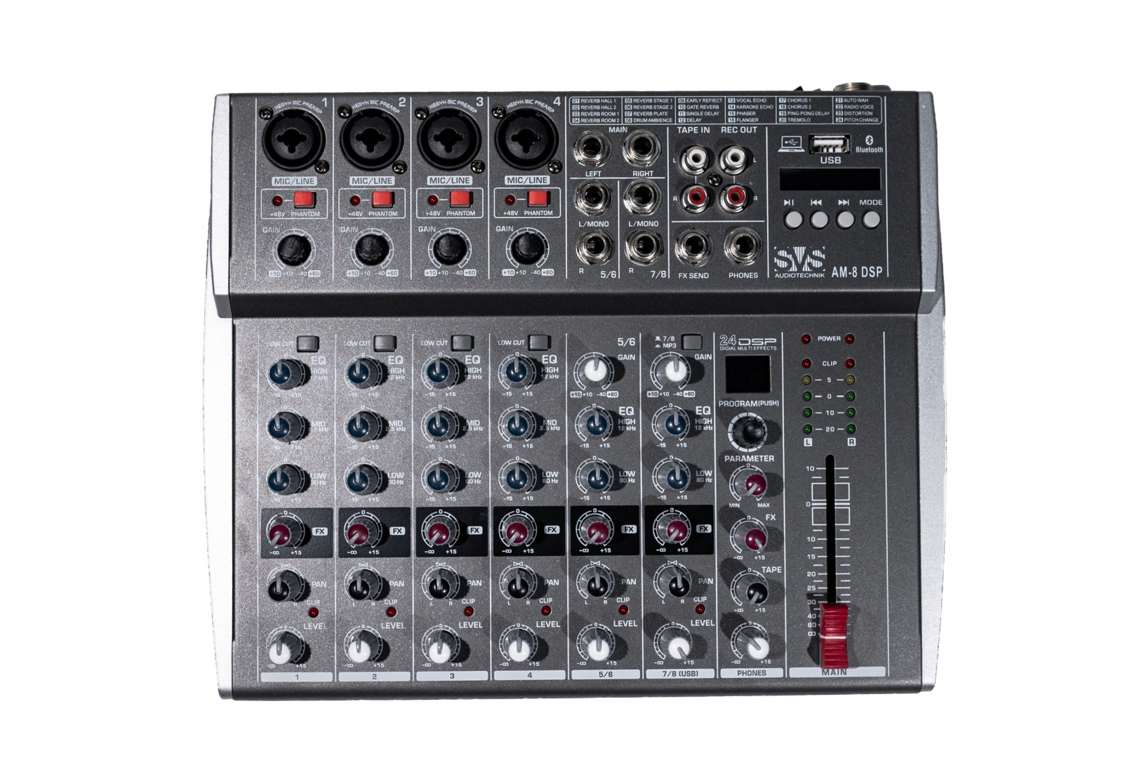 SVS Audiotechnik mixers AM-8 DSP Микшерный пульт аналоговый, 8-канальный в Новороссийске
